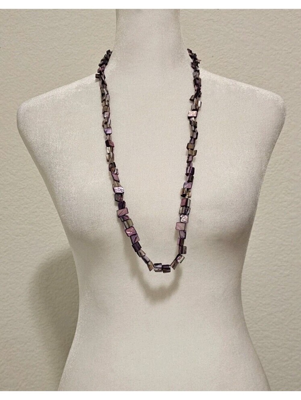 Purple High End Estate Statement Necklace Lucite